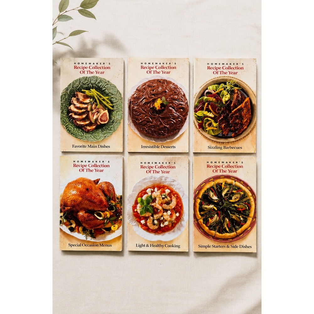 Homemakers Recipe Collection of the‎ Year Cookbooks 90s Vintage Set Of 6